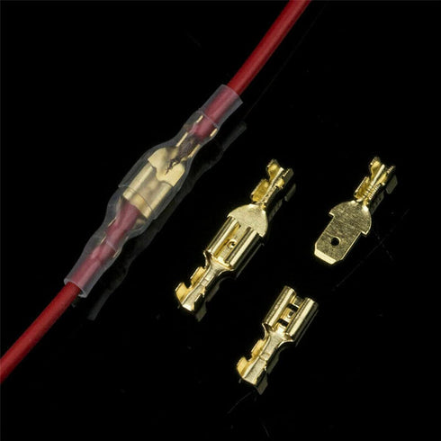 315PCS 2.8/4.8/6.3mm Quick Splice Male and Female Wire Spade Connector Crimp Terminal Block Assortment Kit with Insulating Sleeve for Electrical W...