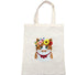 Gigicloud Embroidery Kit for Beginners Adults, Cartoon Animal Pattern Canvas Tote Bag DIY Canvas Bag Cross Stitch Kits Water-Soluble Printing DIY ...