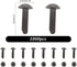 PH PandaHall 1000pcs Mini Brads Fasteners Black Metal Paper Fasteners Iron Scrapbooking Brads Pastel Brads for Paper Crafts School Project Decorat...