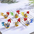 Crystalsuncatcher Handmade Mini Cock Art Glass Blown Animal Figurine(Cock)...
