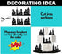 Scenic Theme Stick On/Lay On Cake Border Decoration Toppers (Super Hero Lighted City Backdrop)...