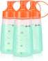 Squeeze Bottles Wide Mouth - Pack of 3 Condiment Bottle Squeeze BPA free for Chunky Sauces, Resin, Crafts, Condiment Squeeze Bottles 300 mL/10 oz....