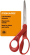 Fiskars All-Purpose Left-Handed Scissors - Ergonomically Contoured - 8" Stainless Steel - Paper and Fabric Scissors for Office, Arts, and Crafts -...