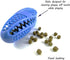 Dog Treat Toy Ball, Treat Dispensing dog toys, Slow Feeder Puzzle, and Dog Toys to Keep Them Busy with This Blue 3-in-1 Interactive Dog Ball for S...