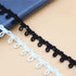 25 Yd Button Looping Braid Trim Elastic Button Loop for Sewing Craft Projects, Width 15mm (Black)...