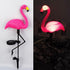 Waterproof Solar Flamingo Garden Light, Durable Blow Molded Yellow Beak and red Body Flamingo Shape, Bird feet and Ground Plug Removable...