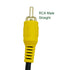 2Pcs RCA Phono Right Angle 90 Degree Male to Male Audio Subwoofer Cable Stereo RCA Projector Cable Gold Plated for Amplifiers Home Theater HDTV Ho...