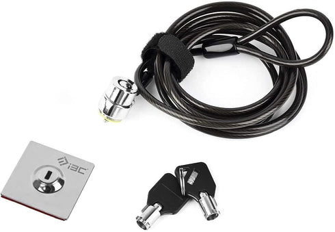 I3C Laptop Cable Lock, Hardware Security Cable Lock with Keys, Anti Theft Combination Lock for Laptop Monitor iPad Tablet MacBook HP Kindle Surfac...