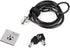 I3C Laptop Cable Lock, Hardware Security Cable Lock with Keys, Anti Theft Combination Lock for Laptop Monitor iPad Tablet MacBook HP Kindle Surfac...