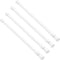 AIZESI Spring Tension Curtain Rods Short Tension Rod (White,27" to 37"-4Pcs)...