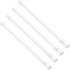 AIZESI Spring Tension Curtain Rods Short Tension Rod (White,27" to 37"-4Pcs)...