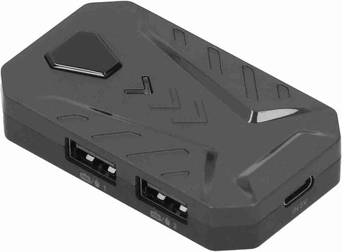Gaming Keyboard Mouse Converter,USB 2.0 Mobile Gaming Keyboard Mouse Converter Adapter,Bluetooth 4.0,with Adjustable Stand,for Android Systerm(Bla...
