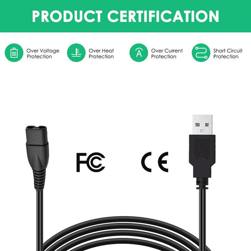 5V USB Charging Cable Compatible with Limural Hair Clippers Charger Power Cord Supply Adapter......
