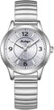 BOSHIYA Women's Stretch Band Watch Easy Reader 30mm Analog Quartz with Stainless Steel Elastic Strap Waterproof Ladies Wristwatch Gold/Silver...