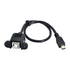 chenyang CY Mini USB 5pin Male to USB B Female Panel Mount Type Cable 20cm with Screws...
