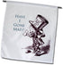 3dRose fl_110410_1 Mad Hatter Have I Gone Mad Alice in Wonderland Garden Flag, 12 by 18-Inch...