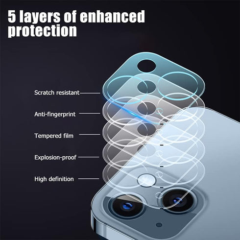 3PCS Rear Back Camera Lens Protector Tempered Glass for iPhone 15/15 Plus - HD Clear Full Coverage Guard...