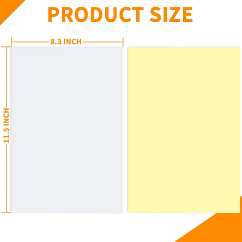 Birllaid 10 Sheets Clear Double Sided Adhesive Tape Sheets for Craft,A4 Size Super Strong Sticky Tumbler Tape Sheets for DIY Art/Craft/Home Decora...