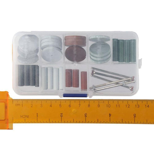 45Pcs Polishing Wheels Kit,Rotary Tool Accessory Set,Polishing Kit for Rotary Tool Accessories, 40Pcs 4 Colors Silicone Rubber Polishing Wheels an...