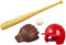 Melody Jane Dollhouse American Baseball Helmet Bat Glove & Ball Games Sport Accessory...