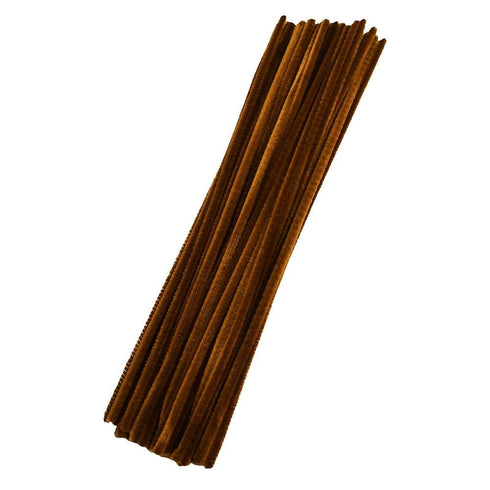 Leline's Pipe Cleaners, 50 Pieces Chenille Stem for Crafts, Brown...