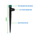 Drip Irrigation Emitters for 1/4" Drip Tubing,5.5" Stake with Adjustable Automatic Irrigation Drippers for (4-7mm) Garden Watering System. (50pcs-...