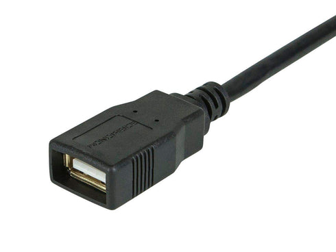 Monoprice USB 2.0 Type-A Male to Type-A Female - Extension Cable, Gold Plated, 28/24AWG, 15 Feet, Black...