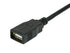 Monoprice USB 2.0 Type-A Male to Type-A Female - Extension Cable, Gold Plated, 28/24AWG, 15 Feet, Black...