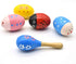 Wooden Easter Eggs Shakers Toys, Maracas Kids Hand Percussion Shakers Percussion Musical for Party Favors Kids Easter Basket Stuffers, 4 Pack East...
