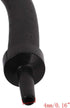 10mm Diameter Rubber Tube Aquarium Air Curtain Bubble Air Diffuser Flexible Air Bubble Rubber Tube for Aquarium Fish Tank, Black, Long (45cm/18)...