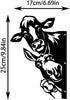 Metal Peeping Cow | Donkey | Duck | Wall Art Decor, Funny Animal Metal Sign, Cutout Sign Metal Art for Farm, Outdoor Garden, Yard Gift...