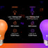 4 Pack A19 LED Purple Light Bulb LED Orange Light Bulb 120V E26 Base 9 Watt (60-watt Replacement) Purple Bulb Orange Bulb, Party Decoration, Porch...