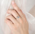 HUKQBUNX 925 Sterling Silver Cut 3 Carat Cubic Zircon Christmas Deer Ring Engagement Diamond Ring Wedding Lady Elegant Diamond Ring Opening Adjust...