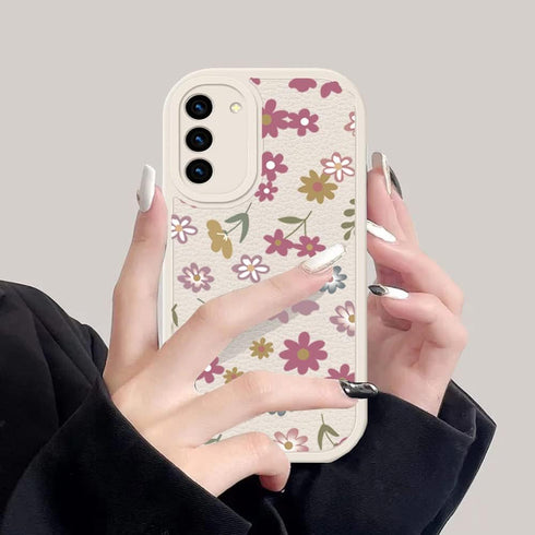 Designed for Samsung Galaxy A14 5G Case with Cute Flowers Floral Pattern for Women Girls Soft PU Leather Protective Case for Galaxy A14 5G-Pink...