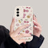 Designed for Samsung Galaxy A14 5G Case with Cute Flowers Floral Pattern for Women Girls Soft PU Leather Protective Case for Galaxy A14 5G-Pink...