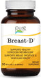 Breast D by Pure Essence - Natural Supplement for Estrogen Balance, Hormonal Acne, and Menopause Support with Vitamin D3, Calcium, Green Tea & Lyc...