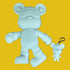 Coniuty DIY Fluid Bear + Bear Keychain Painting Set, Teddy Bear Figure for Creative Fluid Art and Home Decoration (9 Inch, Blank Mold)...