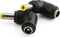2pcs 90 Degree Angle 5.5x2.1mm Female Jack to 5.5x2.5mm Male Plug Adapter DC Barrel Power Jack Charging Cable Connector...