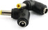 2pcs 90 Degree Angle 5.5x2.1mm Female Jack to 5.5x2.5mm Male Plug Adapter DC Barrel Power Jack Charging Cable Connector...