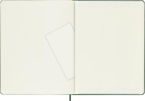 Moleskine Classic Notebook, Hard Cover, XL (7.5" x 9.5") Squared/Grid, Myrtle Green, 192 Pages...