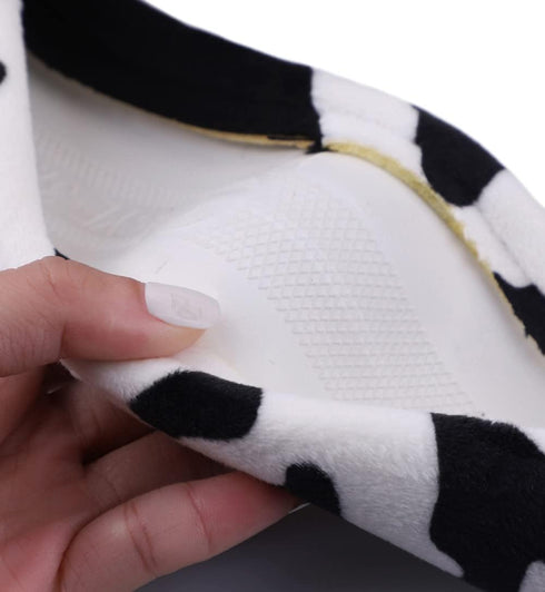 Cow Print Plush Warm Steering Wheel Cover Cute Animal Car Steering Wheel Cover for SUV Van Sedan Car Truck Gift for Women, Universal 15"...