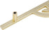 2Pack Brushed Gold Drawer Pulls Half Moon Drawer Pulls Zinc Alloy Drop Handle Drawer Pulls Gold Brushed Pull Handle for Kitchen Furniture Wardrobe...