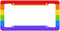 Graphics and More Blank Rainbow LGBTQ Gay Pride Pattern License Plate Frame...