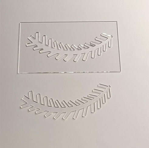 Set of 2 Baseball Print Stencil,Bleached Shirt Stencil, Baseball Acrylic Stencil for T-shirt Stencil,Sublimation Crafting (7'')...
