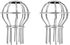 Hemobllo 2 pcs Grille downspout Cover Outdoor Gutter Guard Sink Filter Strainer roof Drainer roof Drain Dome Strainer Wire Drain Bath Drain Strain...