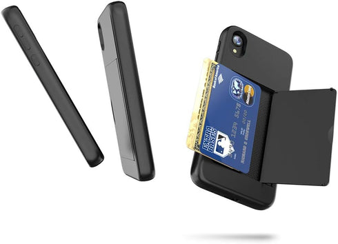 for iPhone x/xs with Card Holder,Credit Card Slot Protective Wallet Case (Black)...