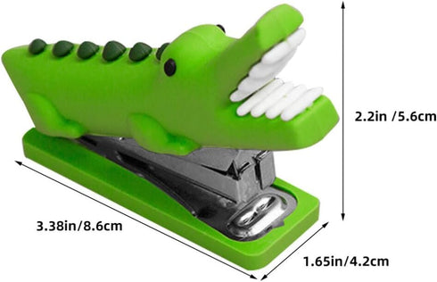 Crocodile Stapler, Cute Animal Stapler, Funny Stapler for Desk,Poratble Stapler, Mini Handheld Stapler for Children School Prize Office Stationery...