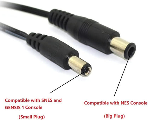 AC Power Supply Adapter,Compatible for NES SNES Genesis1...