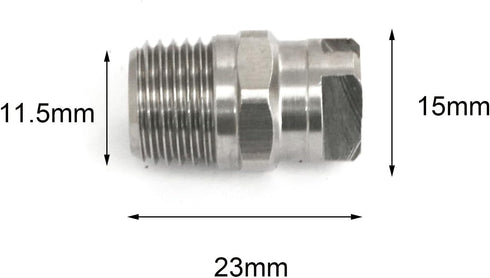 2pcs 1/4 Inch High Pressure Washer Spray Fan Nozzle Tip 65 Degree Stainless Steel Pressure Washer Parts & Accessories...