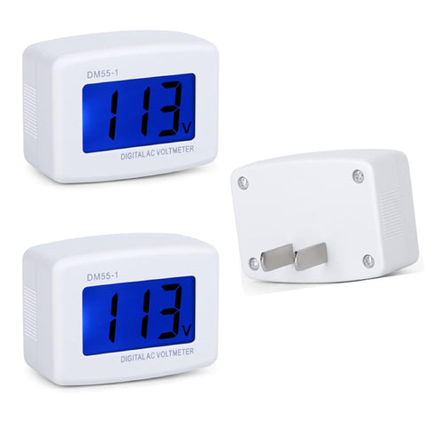 Plug in Voltage Meter, Eversame AC 80-300V LCD Digital RV Voltage Meter, AC 110 220V voltage Panel Power Volt Test Monitor Gauge Meter for Househo...